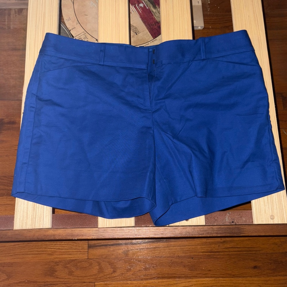 The Limited—  Blue Bermuda Shorts Tailored Fit